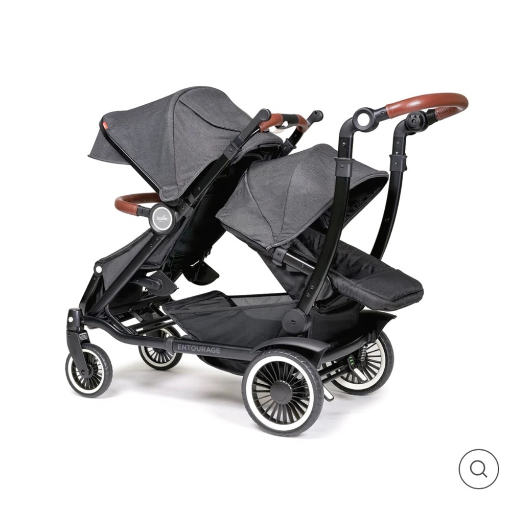 Austlen Entourage double stroller. Both seats included.